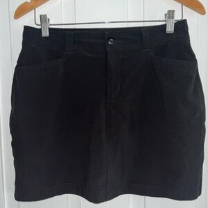 Eddie Bauer Outdoor Performance Hiking Black Skort w Belt Loops